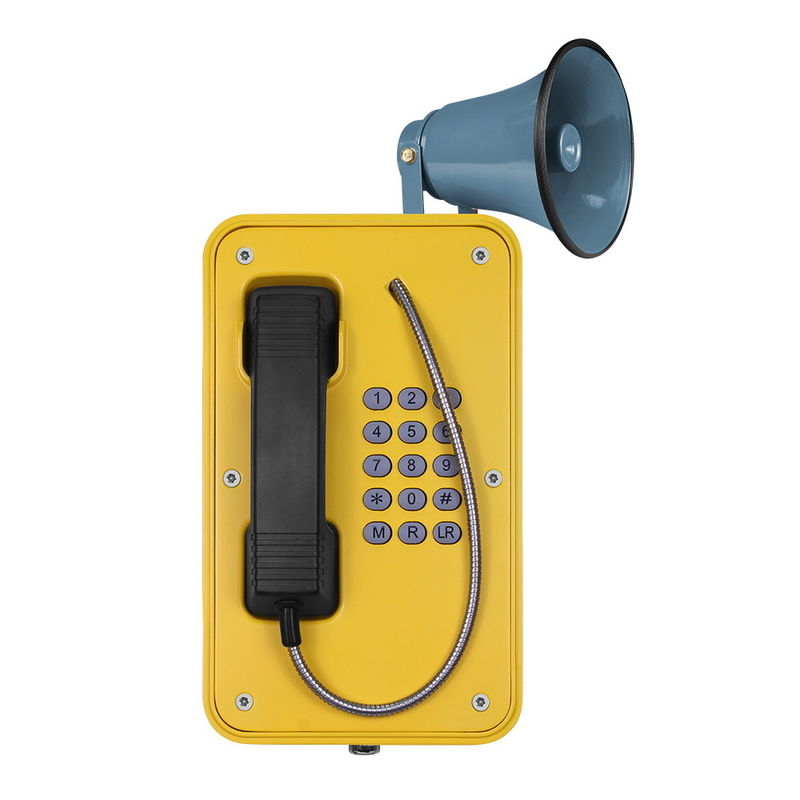 Rugged Outdoor SIP Phone Aluminum Alloy Die Casting Body With Broadcast