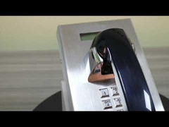 Ahizeliğe Dayanıklı Telefon Su Geçirmez Paslanmaz Çelik LCD Ekranlı