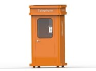 Orange Grp Outdoor Telephone Booth Soundproof Chemical Resistant