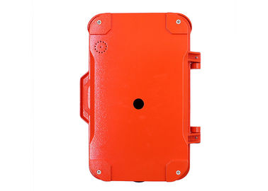 Hand - Free Industrial Weatherproof Telephone , Red GSM Waterproof Emergency Phone