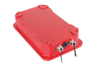 IP66 Red SOS Industrial Weatherproof Telephone , Industrial Analog Telephone Outdoor