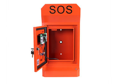Highway Roadside Emergency Phone Call Box Cold Rolled Steel Vandal Resistant