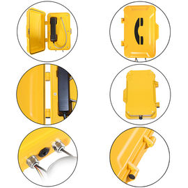 IP67 Hotline Emergency Industrial Analog Telephone Wall / Pillar Mounting For Highway