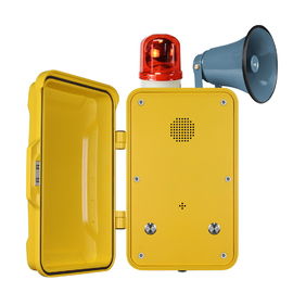 İyi bir fiyat. PoE Powered Sarı Telsiz Telefon / Darbelere Dayanıklı Tünel Telefonu çevrimiçi