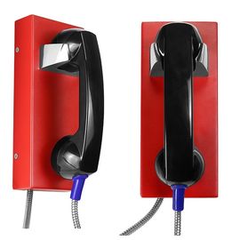 Otomatik Arama Siyah Vandal Sayam Ahizeli Güvenilir Kırmızı Analog Duvar Telefonu