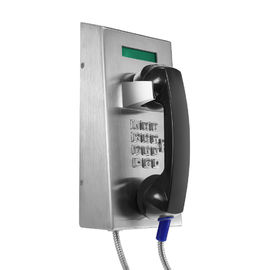 LCD Ekranlı Paslanmaz Çelik Muhafaza Anti Vandal SIP Cezaevi Telefonu