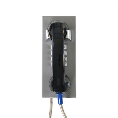 CRS GSM SS Vandalizme Dayanıklı Telefon IP65 Hapishane Spiral Kordonu